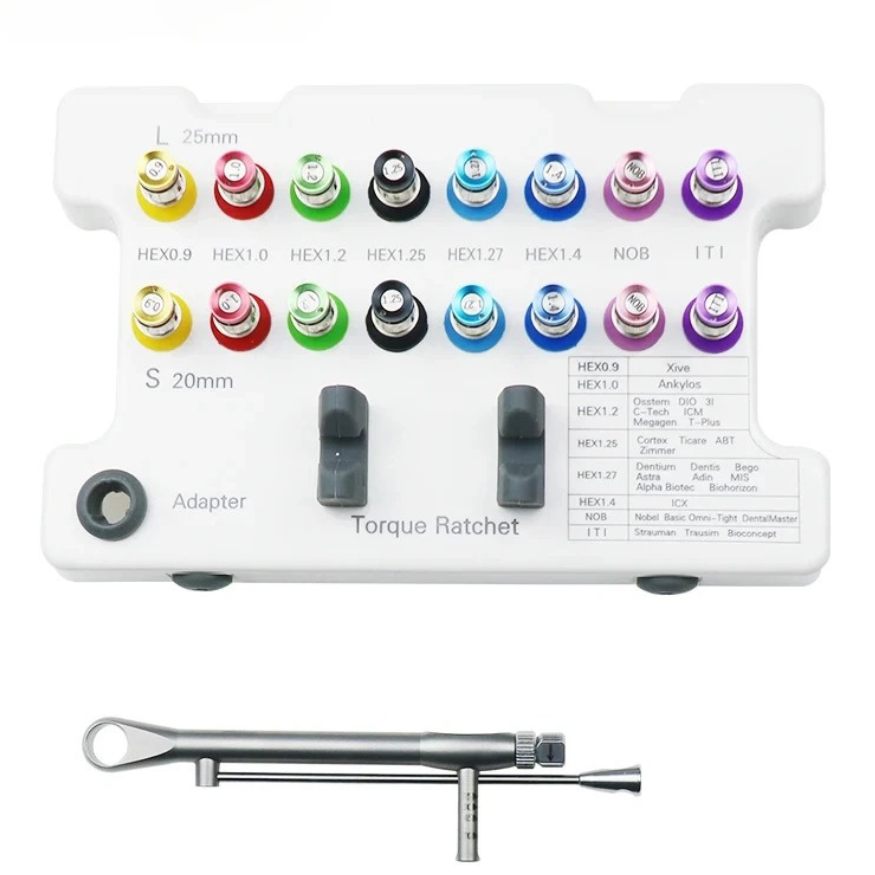 Full Dental Implant Kit – Universal Torque Wrenches