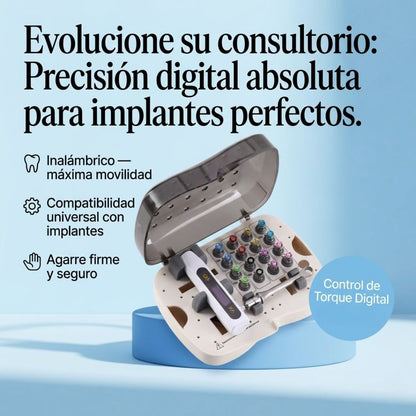 Universal Dental Electric Torque Wrench Kit (16 Tips + Case)