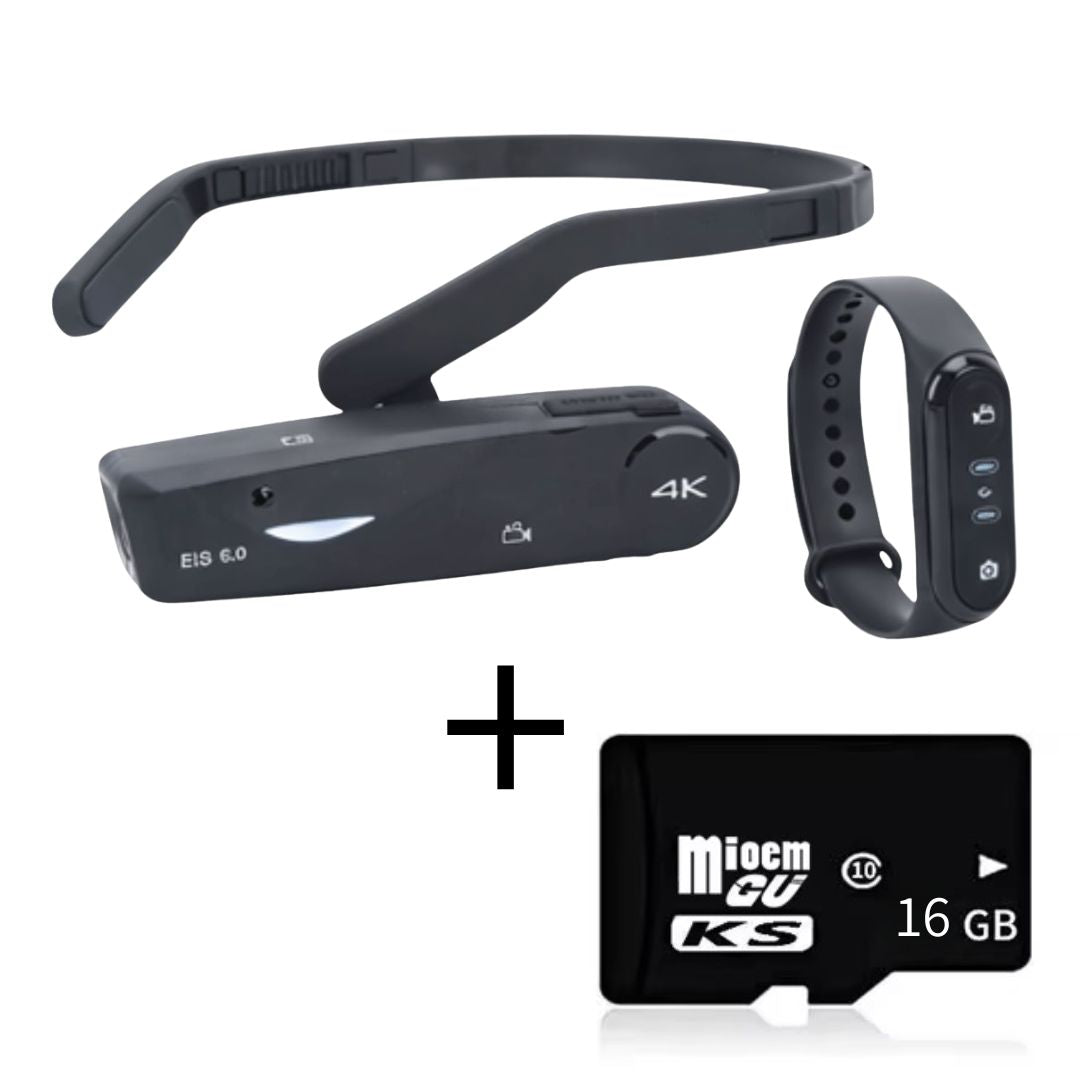 4K Portable Video Camera with Remote Control for First-Person Recording of Aesthetic and Medical Procedures