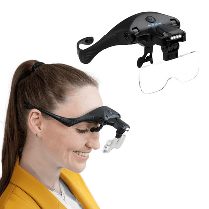 Eyelashes Loupe with 05 Lenses and Rechargeable Light