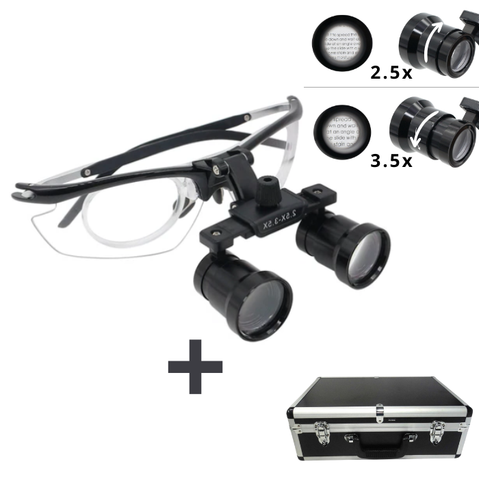 Professional X2 Loupe with 2.5x and 3.5x Lenses 